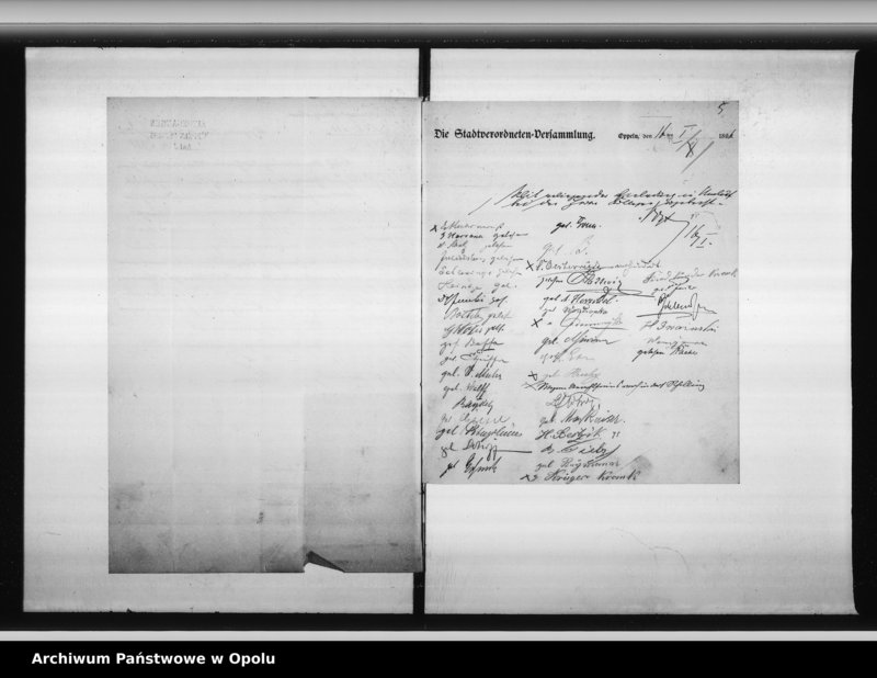 Obraz 9 z jednostki "Acta des Magistrats zu Oppeln betreffend 25 jährige Jubelfeier der Errichtung des deutschen Reiches"