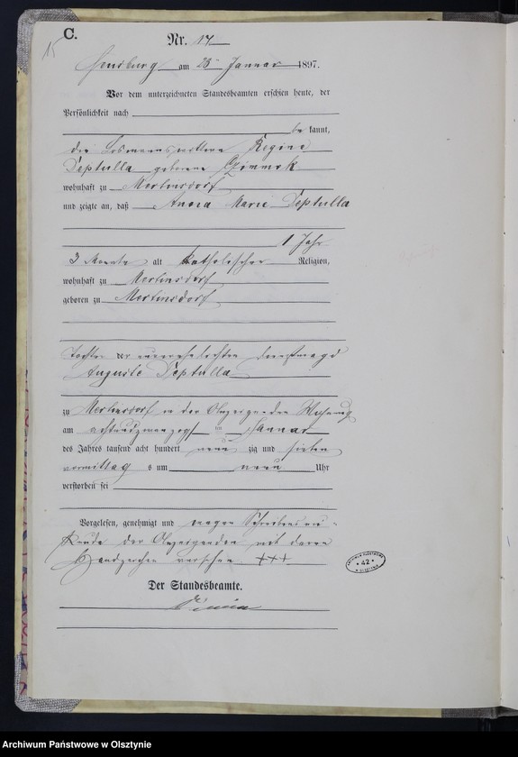 image.from.unit.number "Sterbe-Haupt-Register Nr 1 - 200"