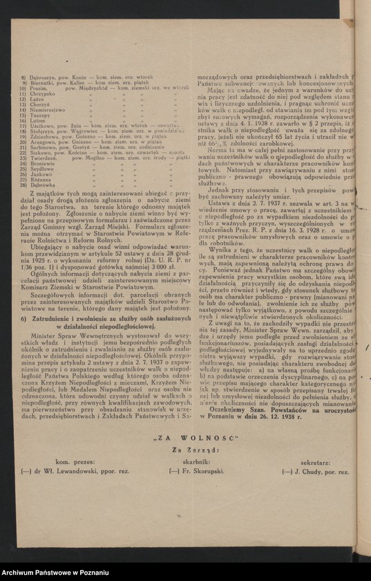 image.from.unit.number "Okólniki i zarządzenia Zarządu Głównego i Okręgu Związku Powstańców Wielkopolskich."