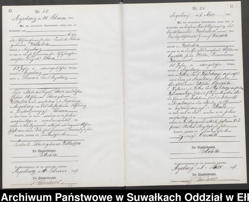 image.from.unit.number "Sterbe-Neben-Register des Preussischen Standes-Amtes [Angerburg] Kreis [Angerburg]"