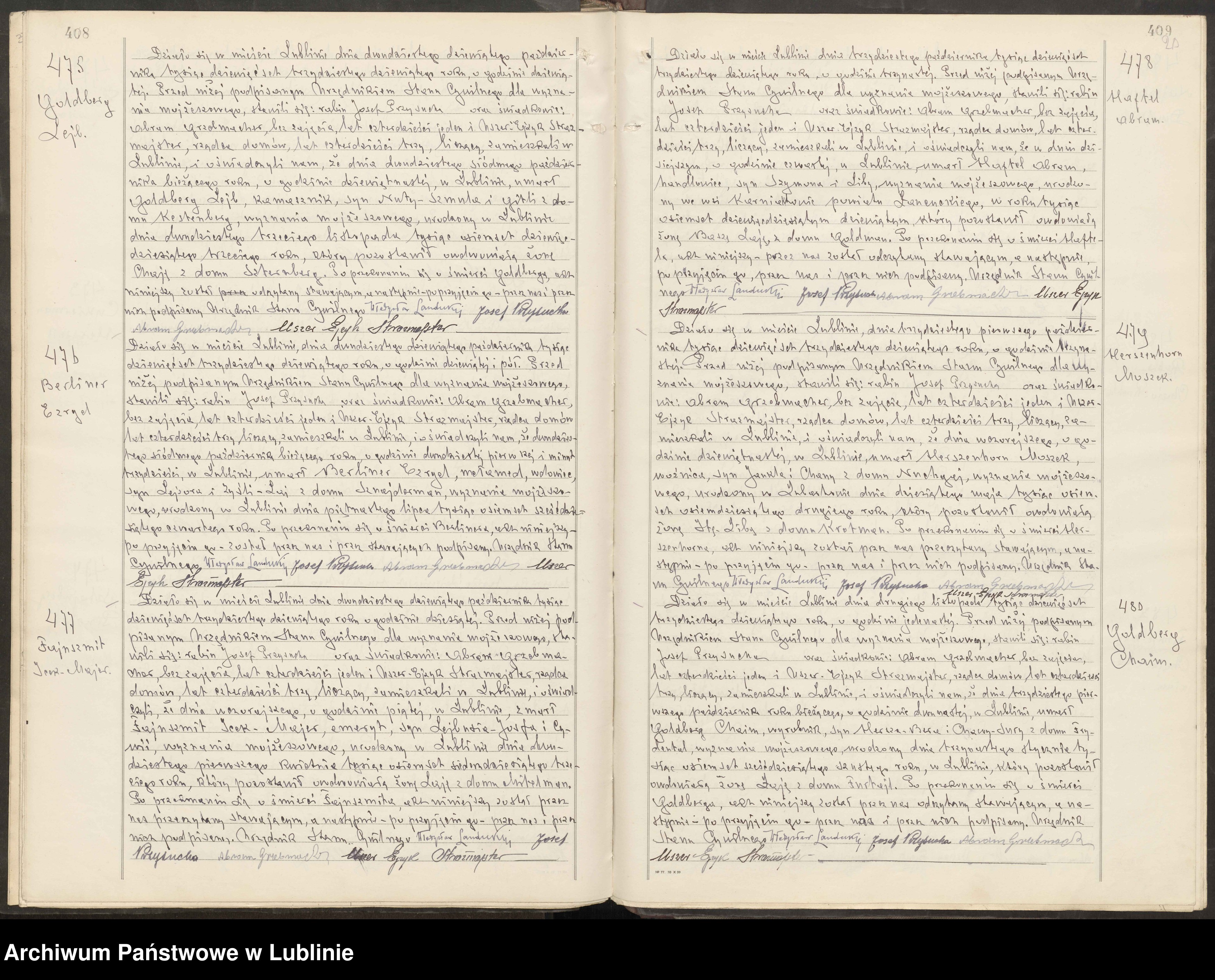 Skan z jednostki: Księga zgonów