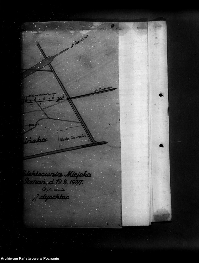 Obraz 16 z jednostki "Wniosek Elektrowni Miejskiej w Poznaniu o zatwierdzenie planu linii elektrycznej z Owińsk do Murowanej Gośliny"