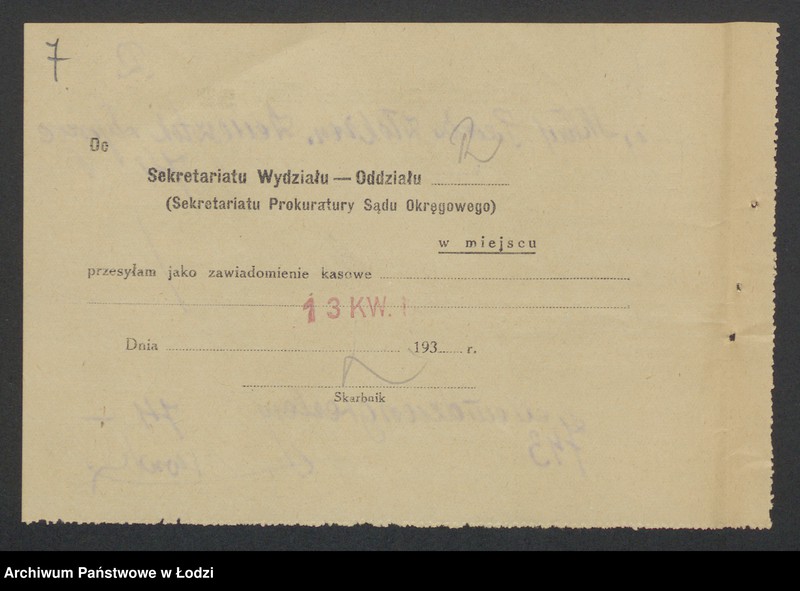 Obraz 9 z jednostki "Icchok Josek Lipszyc, Juda Sieradzki- Szmul Weinsztok, Icchok Josek Lipszyc- sprzedaż manufaktury i skład konsygnacyjny"