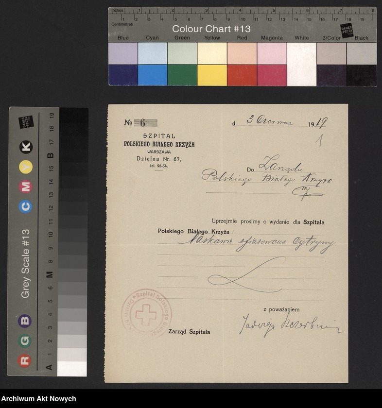 image.from.unit.number "Szpital Polskiego Białego Krzyża im. H. Paderewskiej: zapotrzebowania, pokwitowania"