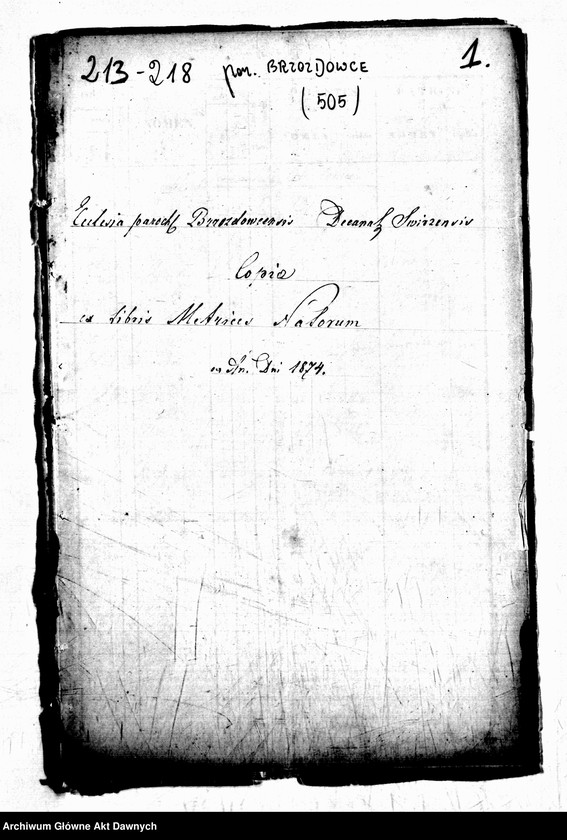image.from.unit.number "Parafia: Brzozdowce. Dekanat: Świrz. Kopie z ksiąg metrykalnych ur., śl., zg. dla całej parafii (miasto Brzozdowce i wsie)."