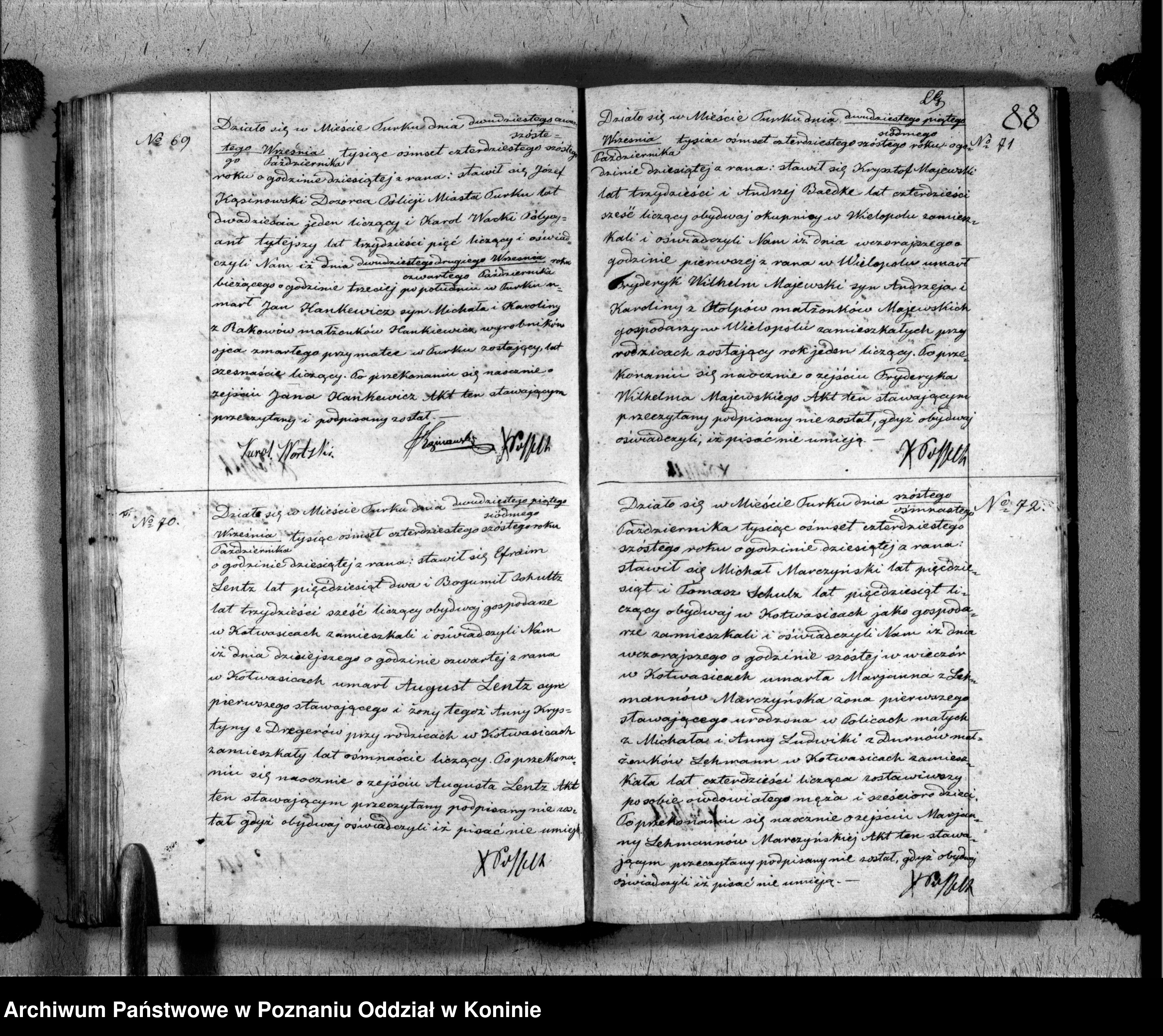 Skan z jednostki: Księga urodzeń, małżeństw i zgonu