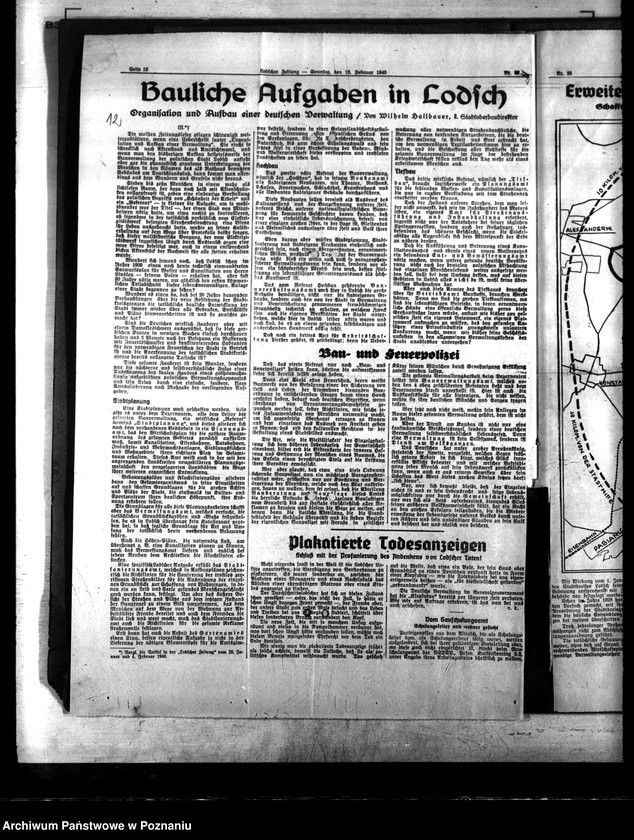 Obraz 16 z jednostki "Problem przestrzennego zabudowania Łodzi"