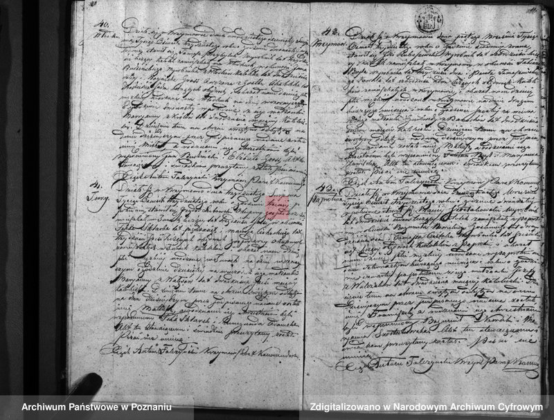 Obraz 14 z jednostki "Akta urodzenia, małżeństwa i zgonu"