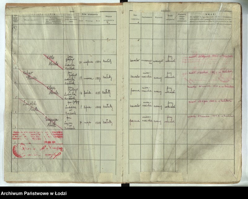 Obraz 2 z jednostki "[Księga ludności stałej m. Łodzi guberni piotrkowskiej - Dzielnicy Bałuty nr domu 167-195]"