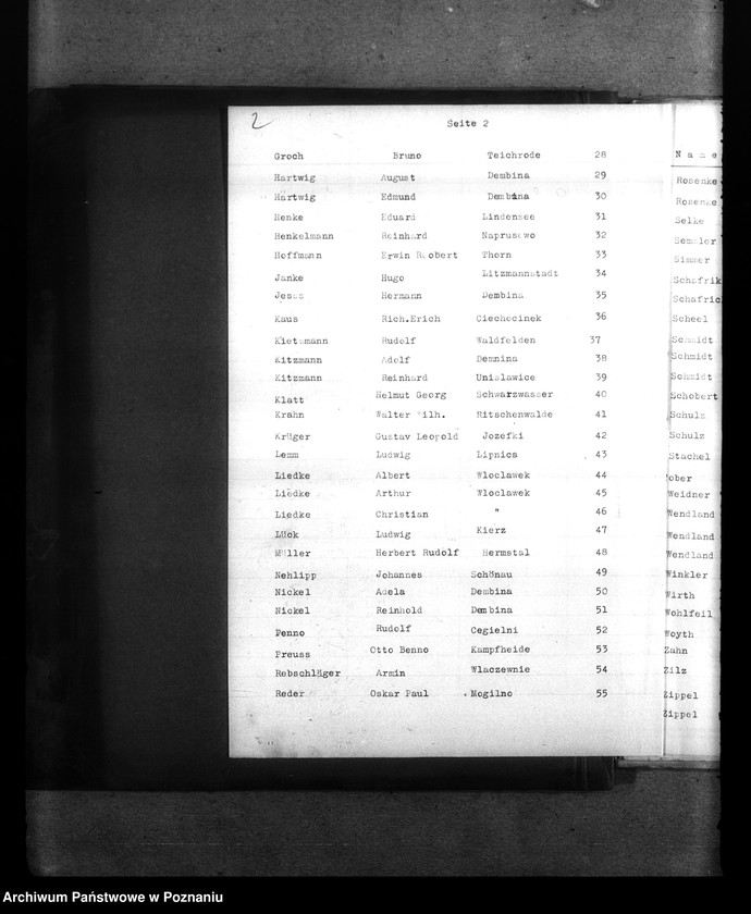 Obraz 6 z jednostki "Spisy miejscowych Niemców, którzy zginęli w 1939 roku. Kreis Leslau (Włocławek)"