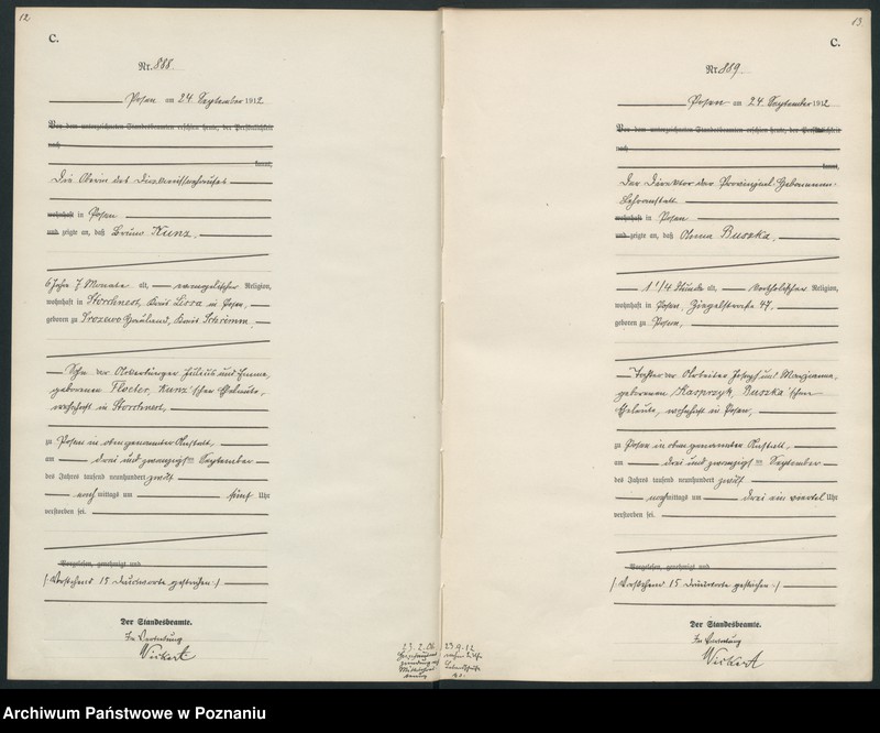 Obraz 9 z jednostki "Księga miejscowa zgonów tom III [Rejestr główny zgonów]"