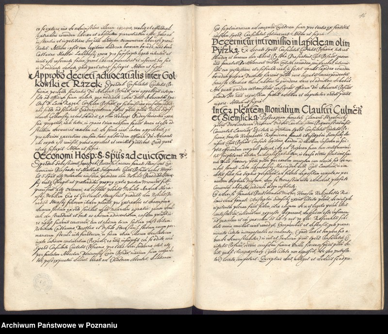 Obraz 20 z jednostki "Acta consulatus Posnaniensis."