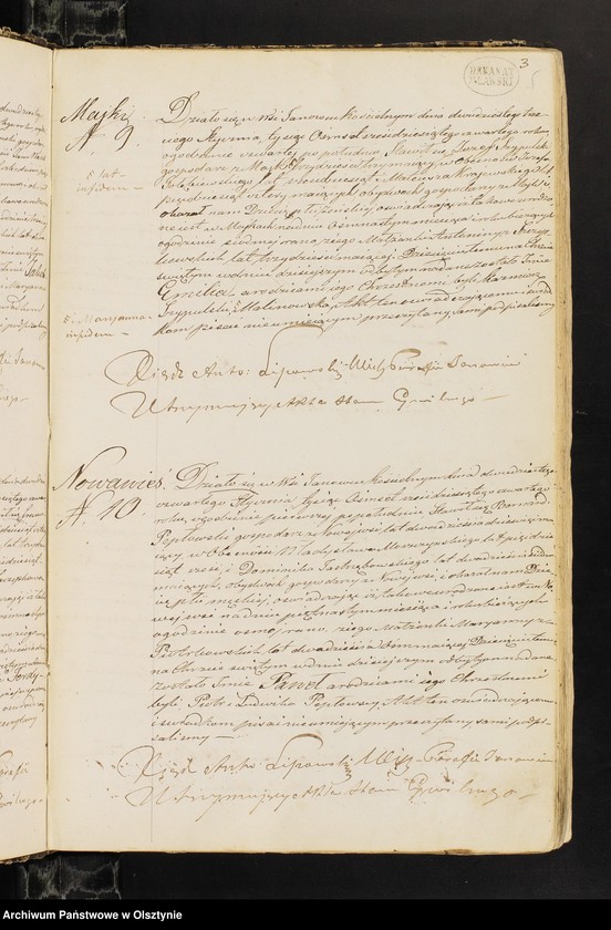 image.from.unit.number "Duplikat Aktow Stanu Cywilnego Urodzonych, Zaślubionych i Zmarłych z Parafii Janowiec z roku 1864-go"