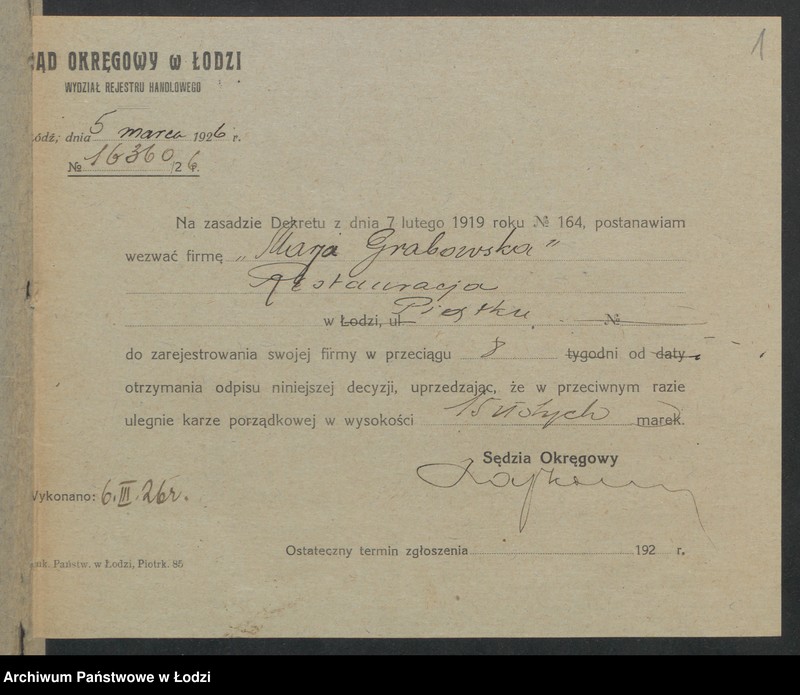 Obraz 3 z jednostki "Marja Grabowska – restauracja"