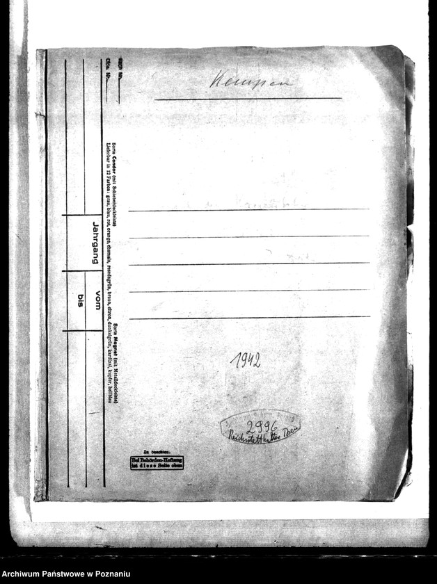 Obraz 4 z jednostki "Doppel der Kanalisation - Kempen (Kępno)"