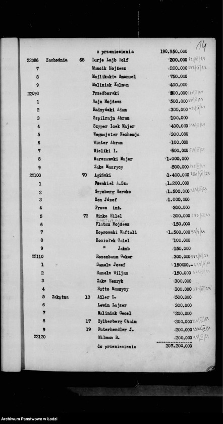 Obraz 17 z jednostki "Rejestr poborczy"