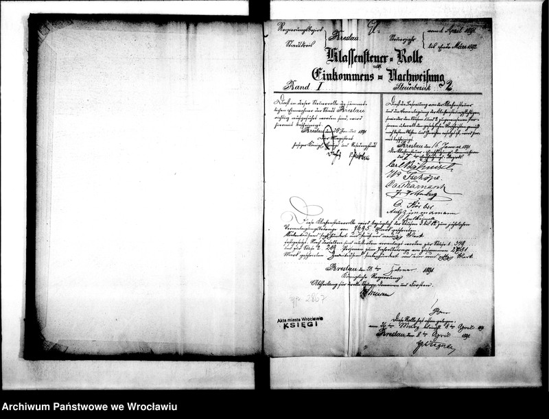 image.from.unit.number "Klassensteuerolle nebst Einkommens Nachweisung"