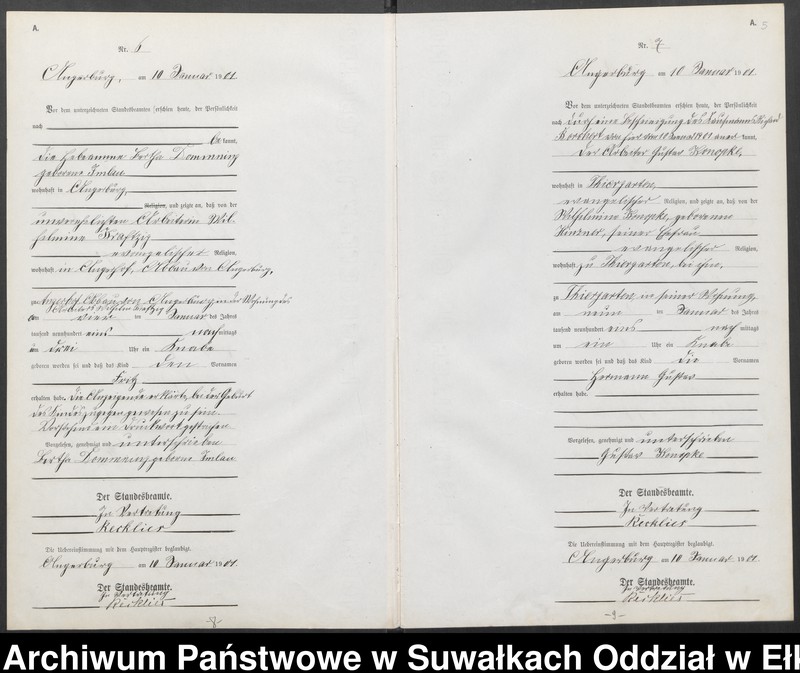 image.from.unit.number "Geburts-Neben-Register des Preussischen Standes-Amtes Angerburg Kreis Angerburg"