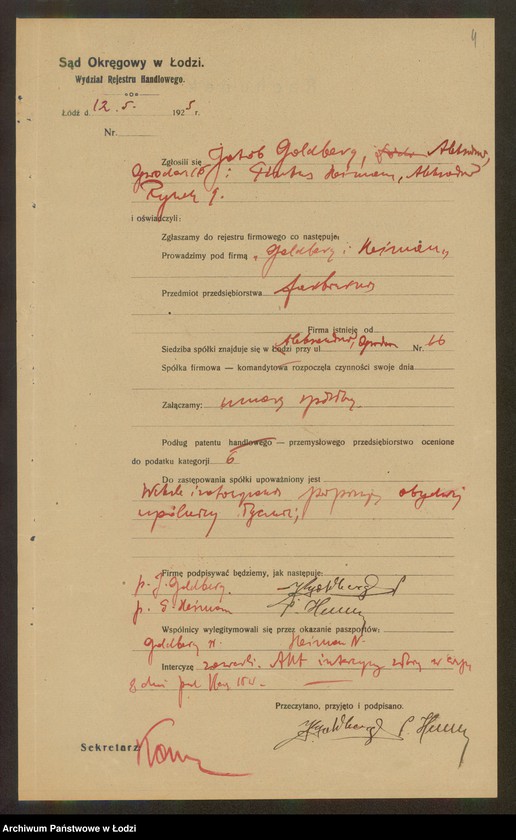 Obraz 6 z jednostki "Goldberg i Heiman- farbiarnia"