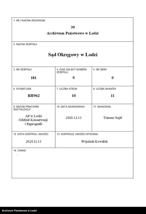 Obraz 1 z jednostki "Moszek Leib Frenkel- sprzedaż chustek i manufaktury"