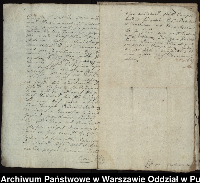 image.from.unit.number "Ekstrakty z ks. gr.i ziem. wyszogrodzkich, gr. płockich, kwit, kopie pozwów i dekretów, sumariusz dokumentów przedstawianych jako materiał dowodowy, dotyczące procesu z lat 1779-1784 między konwentem a łowczym bydgoskim Maciejem Tyszką o sporny grunt zwany Sierakowszczyzna i ustalenie granic między dobrami klasztoru Łętowo i dobrami Tyszki Podleck"