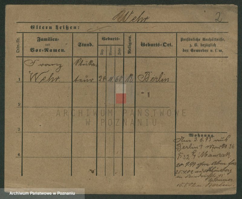 Obraz 7 z jednostki "Wer - Werner (żonaci i wdowy)"