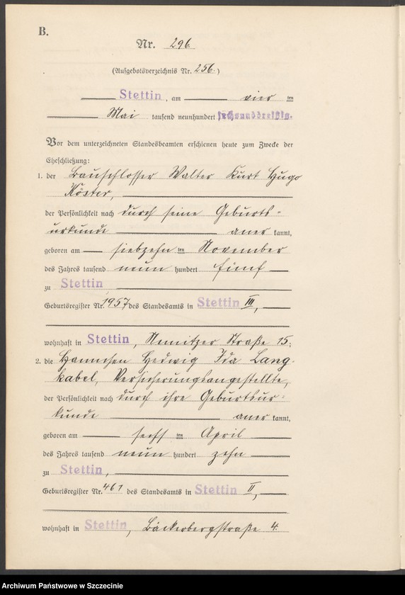 image.from.unit.number "Heiratsregister"