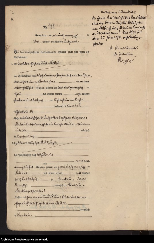 image.from.unit.number "Heiraths-Haupt-Register Breslau I 1902 Band 3"