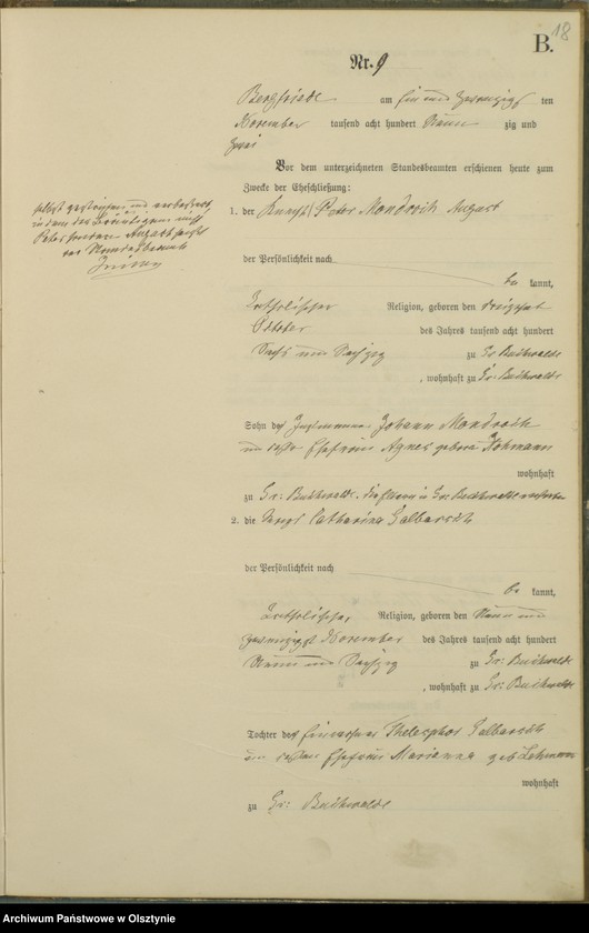 image.from.unit.number "Heiraths-Haupt-Register Nr 1 - 11"