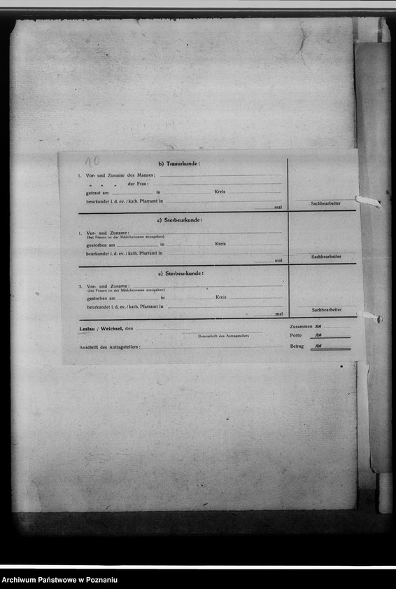 Obraz 14 z jednostki "Aufhebung der Personalunion von Stadt-und Kreissippenamt Leslau [Włocławek, województwo bydgoskie]"