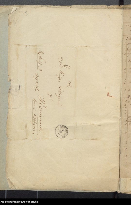 image.from.unit.number "Beläge zur Rechnung der Kirchen Kasse zu Widminnen"