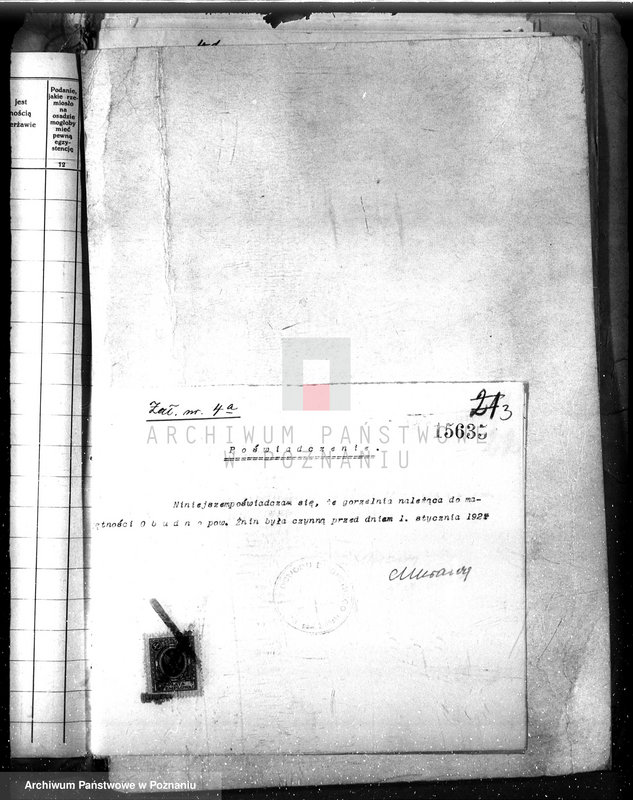 Obraz 17 z jednostki "Majątek Obudno powiatu żnińskiego wyłączenie z art.4/5 ustawy o wykonaniu reformy rolnej"