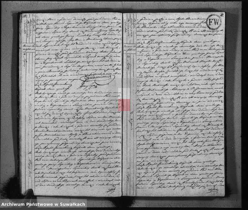 image.from.unit.number "Księga aktów stanu cywilnego zeszłych w gminie seyneńskiey na rok 1814"