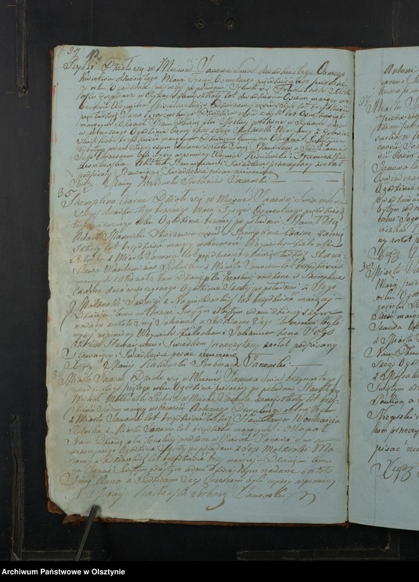 image.from.unit.number "Akta Urodzenia, Małżeństw, Zeyścia Parafii Janowo Powiatu Przasnyskiego Gubernij Płockiej z Roku 1851"