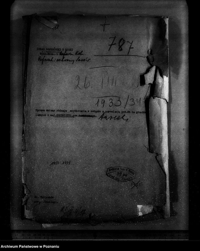 Obraz 4 z jednostki "Zmiana rodzaju użytkowania w związku z parcelacją 84 ha gruntów leśnych w majątku Grzymiszew powiat turecki"