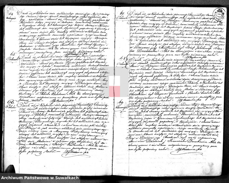 image.from.unit.number "[Duplikat Akt urodzeń, małżeństw i zgonów wyz. rzym. - kat w Kaletniku]"