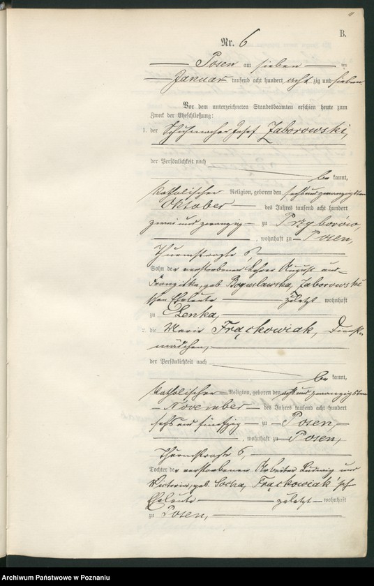 Obraz 14 z jednostki "Księga małżeństw t. I"