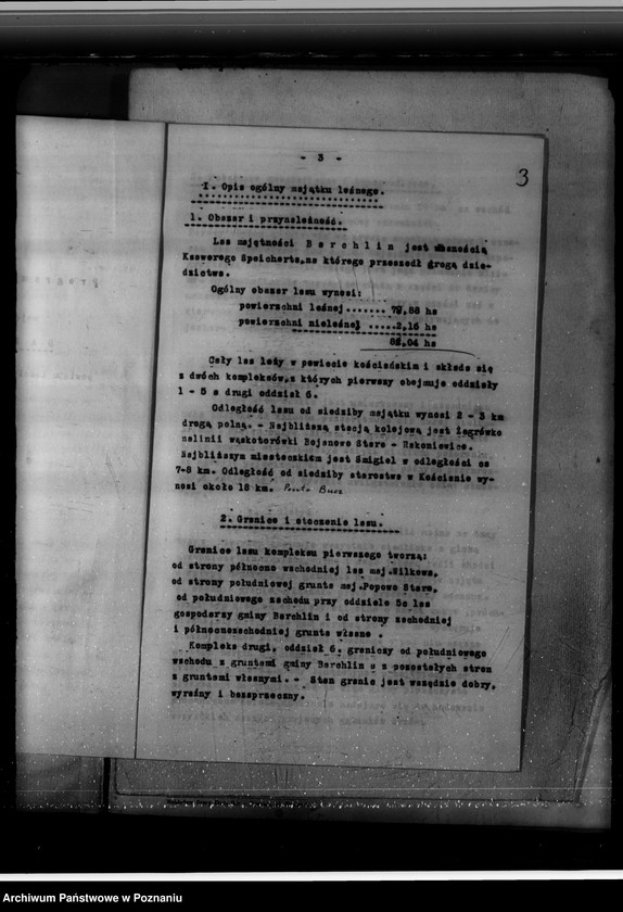 Obraz 7 z jednostki "Program urządzania gospodarstwa leśnego majętności Brachlin -powiat kościański"