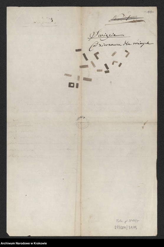 Obraz 9 z jednostki "[Grunty dominicalne na Świącu wydzielone dla poddanych Państwa Lubyczy Kameralnej na osiadłość i wybudowanie budynków gospodarskich]"