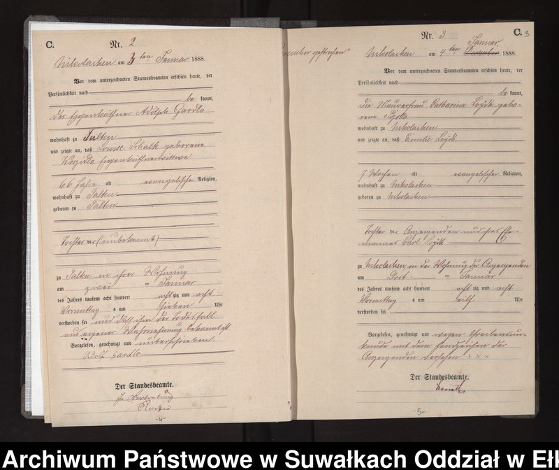 image.from.unit.number "Sterbe-Haupt-Register des Königlichen Preussischen Standes-Amtes Nikolaiken Kreis Sensburg"