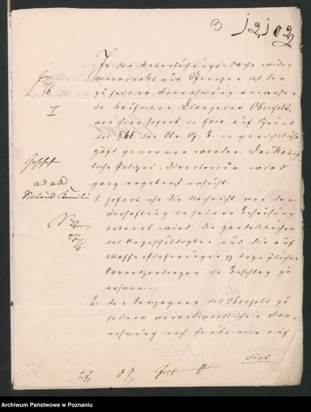 Obraz 6 z jednostki "A. betr. Dionisius Oberfeldt, Kaufmann /Waffenlager/"