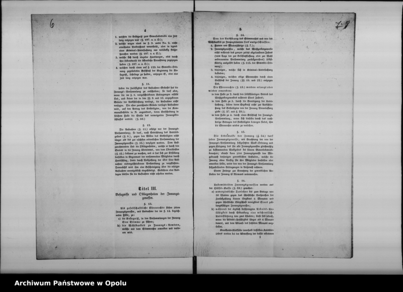 Obraz 8 z jednostki "Acta des Magistrats zu Oppeln betreffend die Revision der Statuten der schon bestehenden ältern Innungen de anno 1848"