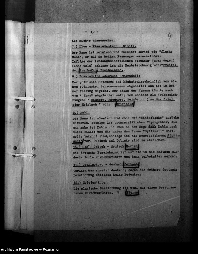 Obraz 8 z jednostki "Ortsnamenänderung - Kreis Rawitsch (Rawicz)"