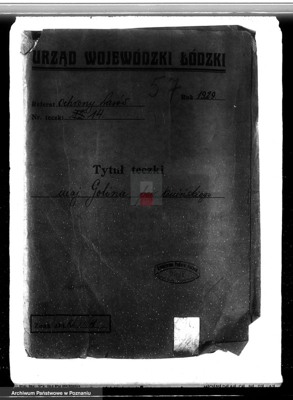 Obraz 4 z jednostki "Majątek Goliński powiat koniński /nadzór nad gospodarką leśna/"