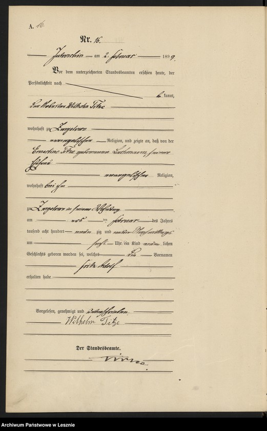 Obraz 19 z jednostki "[Księga urodzeń]"