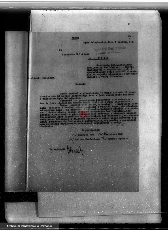 Obraz 8 z jednostki "Sprawy zmiany rodzaju użytków 18,66 ha gruntów leśnych w majątku Dęby-Szlacheckie powiatu kolskiego"