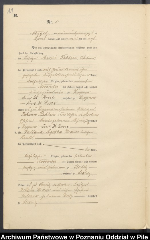 image.from.unit.number "Księga małżeństw"