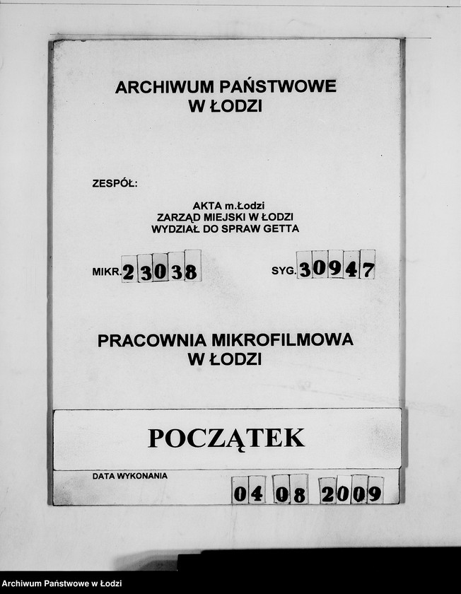 Obraz 1 z jednostki "Auftrag 5934. Warenverwertung an den Judenältesten für Munitionslager Lublin. Geschosskörbe"