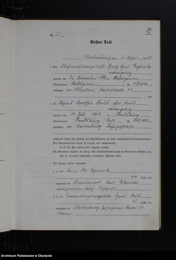 image.from.unit.number "Heirats-Haupt-Register Tom II, Nr 17 - 43"