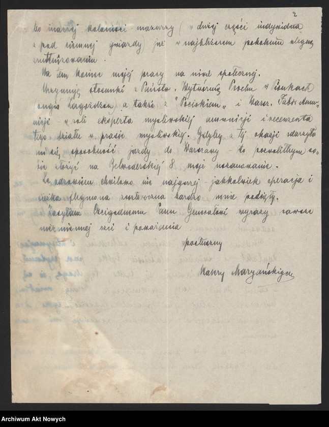 image.from.unit.number "Maryański Walery, generał. Działalność społeczna. Stan zdrowia."